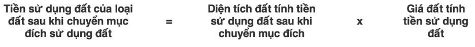 Cách tính tiền sử dụng đất khi chuyển đổi đất nông nghiệp