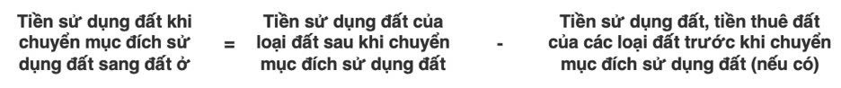 Cách tính tiền sử dụng đất