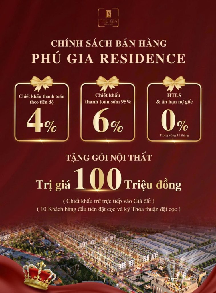 Chính sách bán hàng Phú Giá Residence