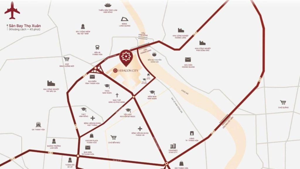 Vị trí Heragon City Thanh Hoá