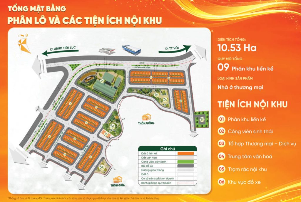 Mặt bằng Sunshine Legend Tiên Lục