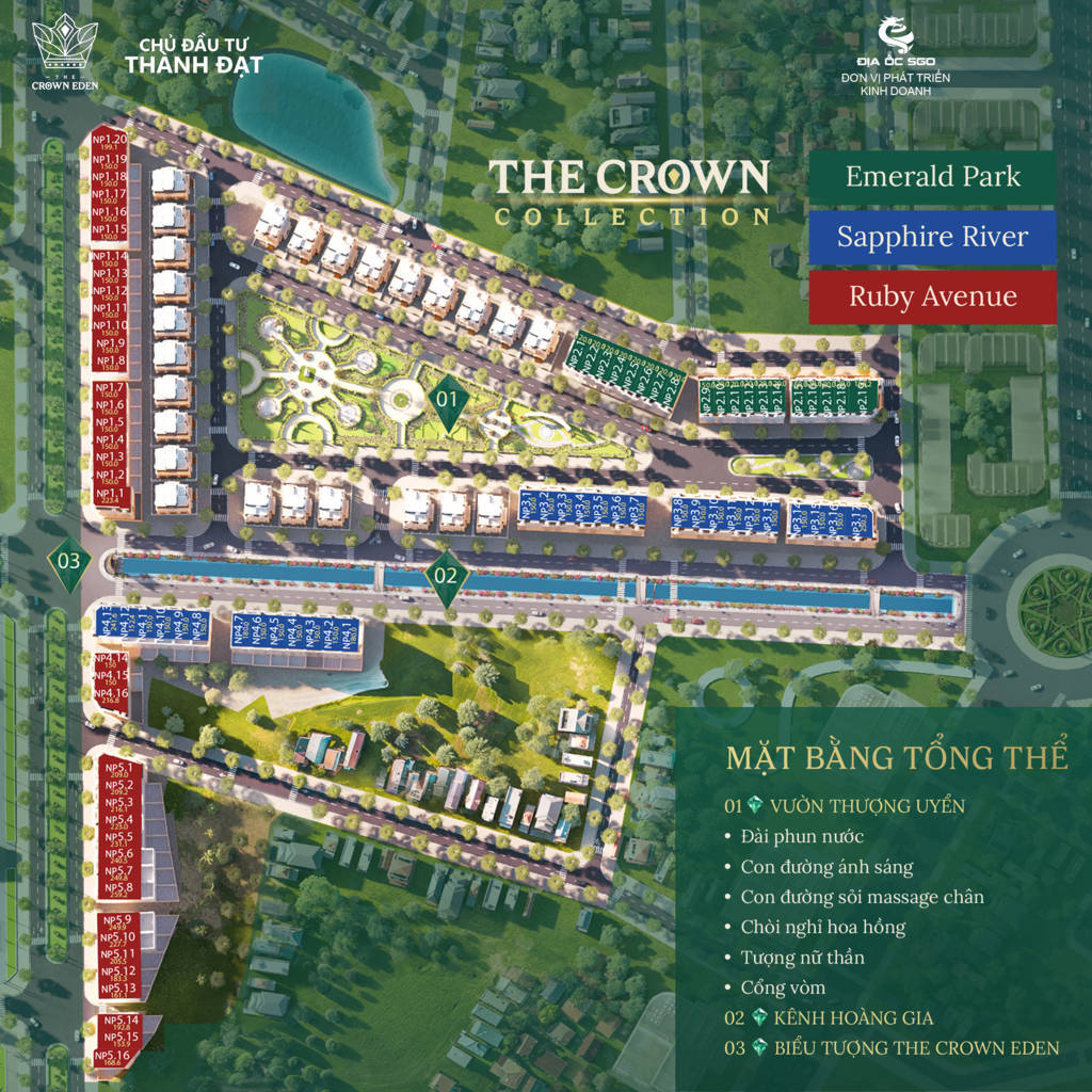 Mặt bằng The Crown Eden